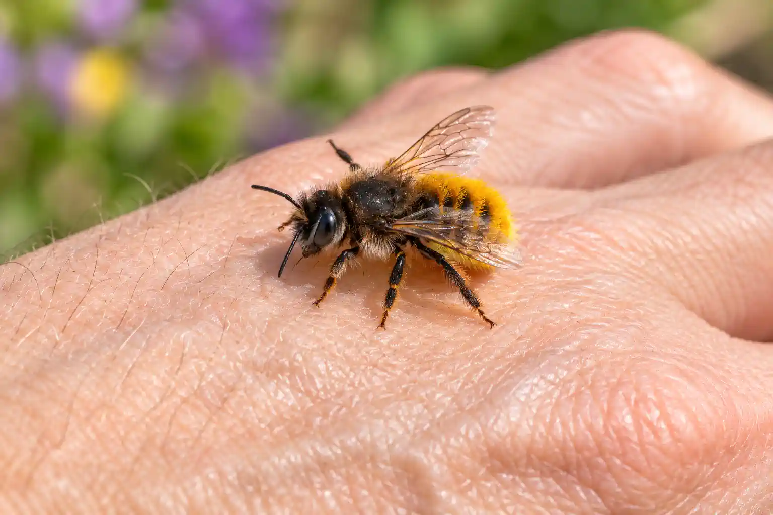 Sind Wildbienen gefährlich? Stechen sie?