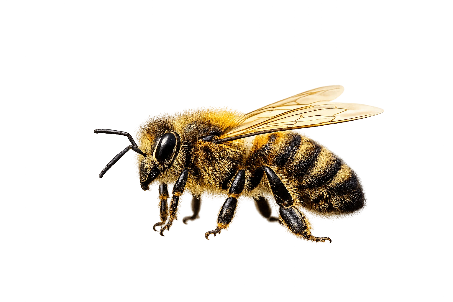 Biene ruht sich aus